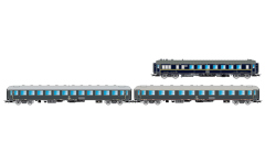 Rivarossi HR4360 - H0 - 3-tlg. Set Personenwagen Rapido 904-905, FS, Ep. IV